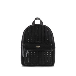 РЮКЗАК Victoria's Secret - Velvet stud city backpack, black