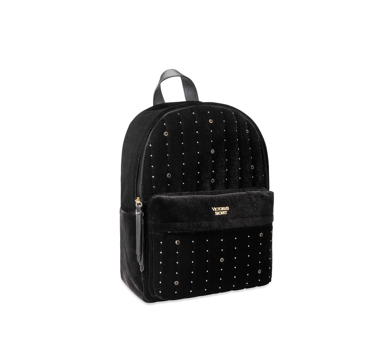 РЮКЗАК Victoria's Secret - Velvet stud city backpack, black