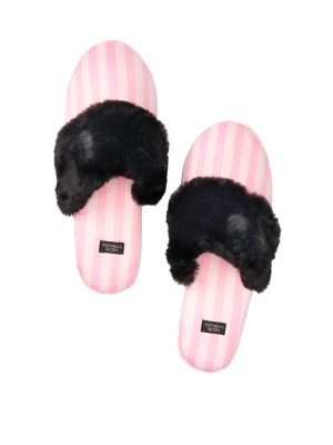 Домашние тапочки Victoria’s Secret Slippers Signature Stripes