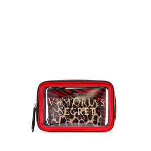 3 в 1 косметичка Victoria’s Secret Leopard mix Backstage Nested Trio