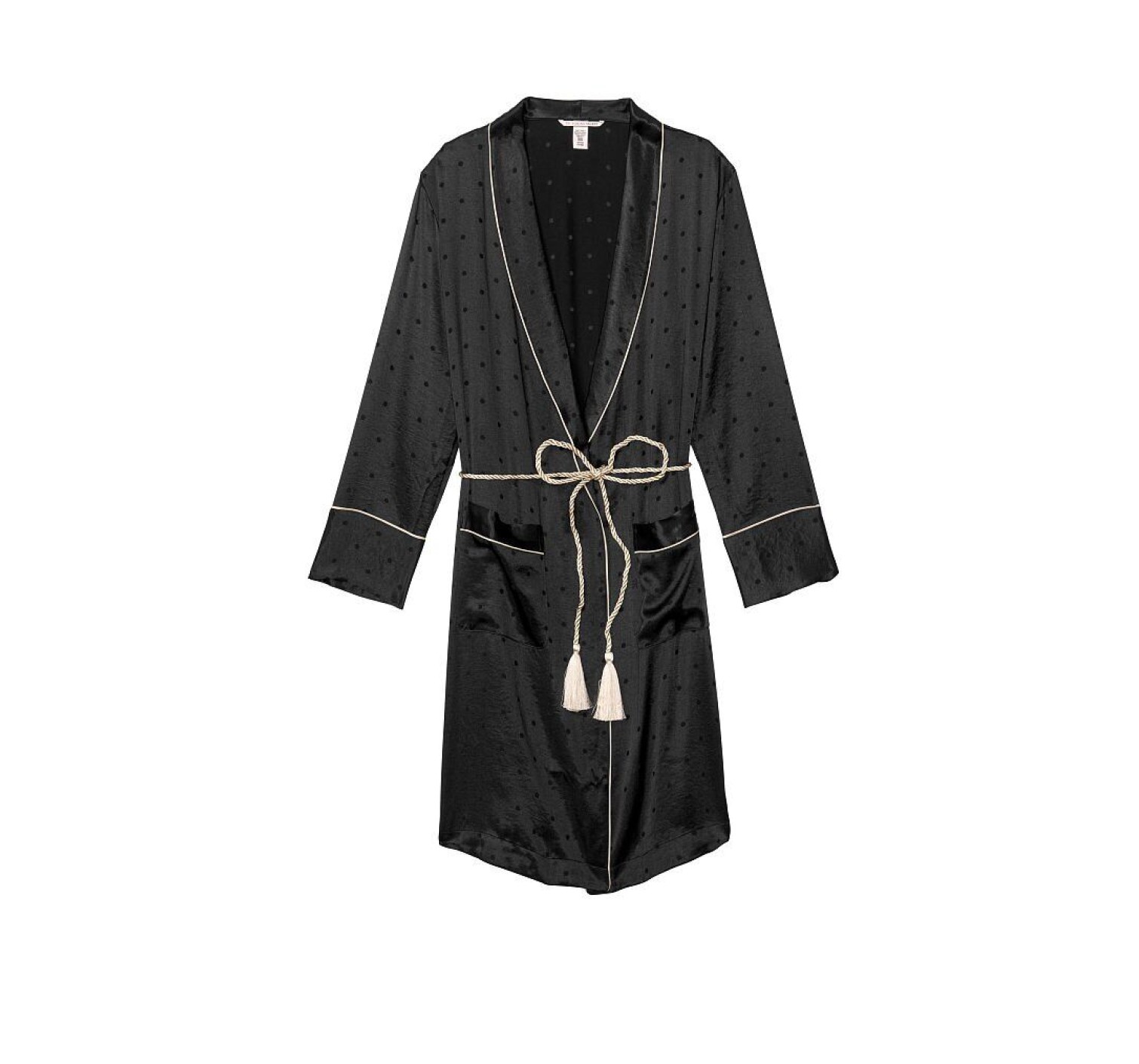 Халат Victoria Secret Satin Black Long