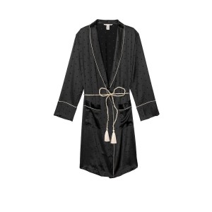 Халат Victoria Secret Satin Black Long