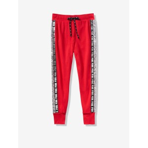 Штани спортивні червоні Victoria's Secret - Red Pepper Sequin Perfect Skinny Jogger - XS(р)