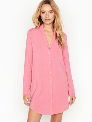 ПИЖАМА VICTORIA'S SECRET - НОЧНАЯ РУБАШКА - Supersoft Modal Sleepshirt - Rose Luster