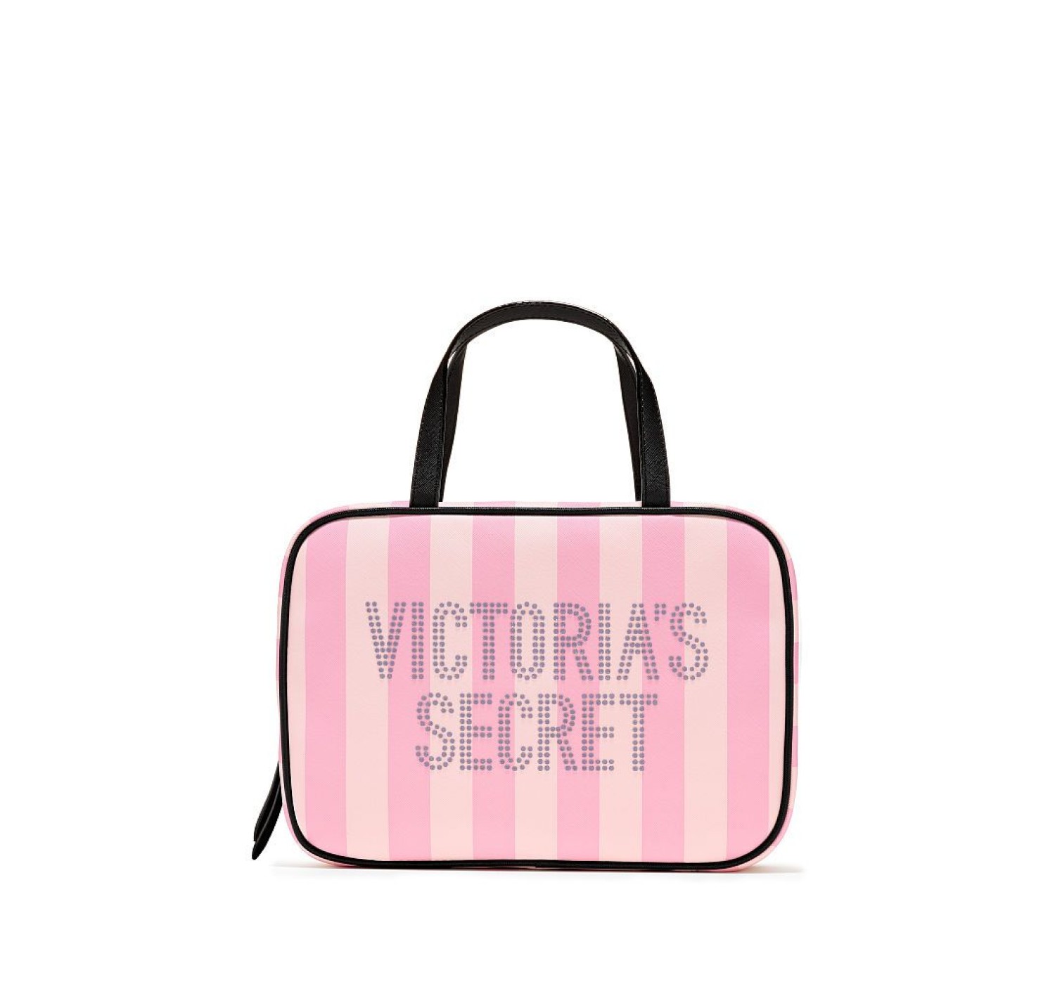 ТРЭВЕЛ КЕЙС ВИКТОРИЯ СИКРЕТ - Signature Stripe Jetsetter Travel Case PINK