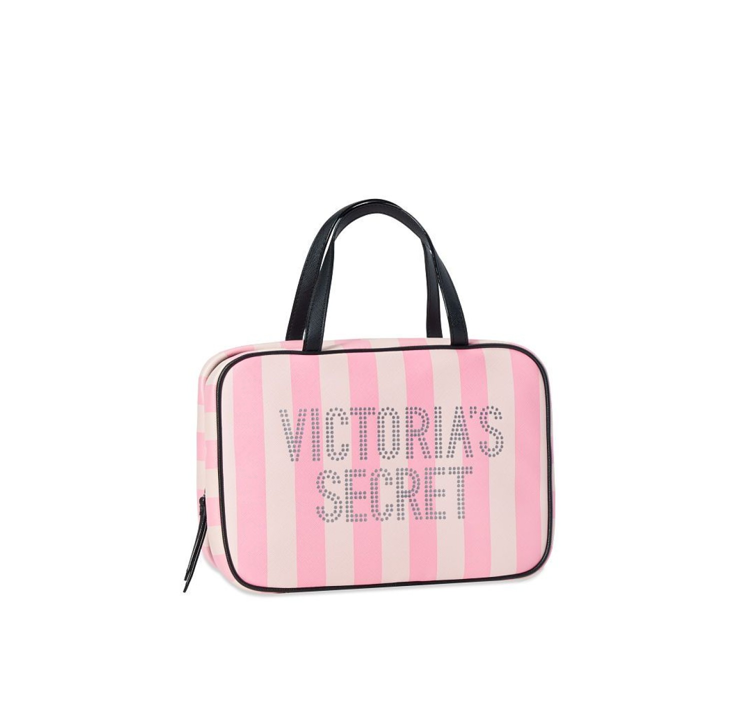 ТРЭВЕЛ КЕЙС ВИКТОРИЯ СИКРЕТ - Signature Stripe Jetsetter Travel Case PINK