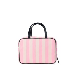 ТРЭВЕЛ КЕЙС ВИКТОРИЯ СИКРЕТ - Signature Stripe Jetsetter Travel Case PINK