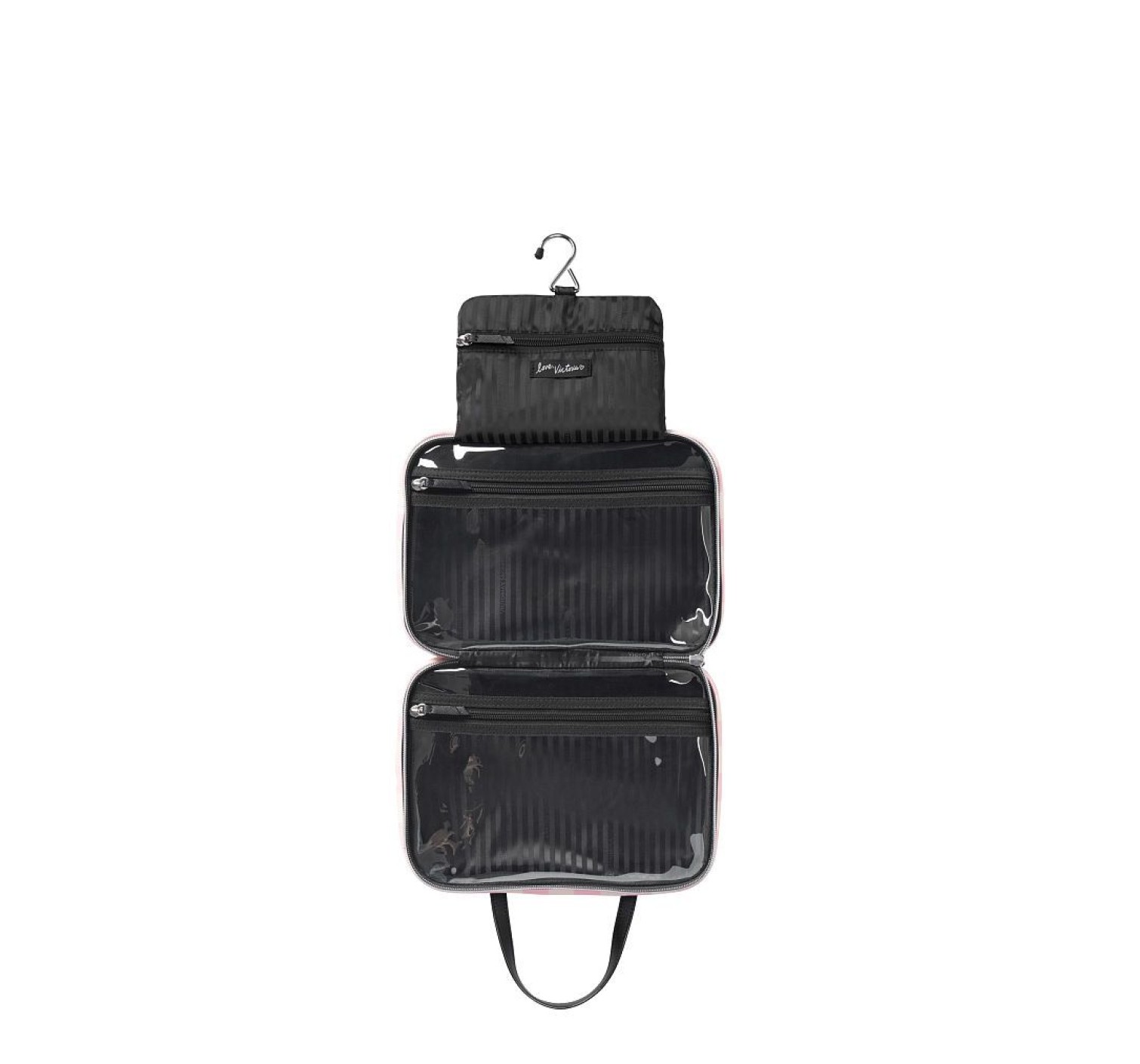 ТРЭВЕЛ КЕЙС ВИКТОРИЯ СИКРЕТ - Signature Stripe Jetsetter Travel Case PINK