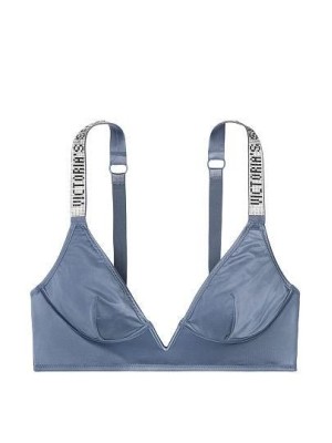 БЮСТГАЛЬТЕР VICTORIA'S SECRET LUX BRA - EMBELLISHED V-WIRE LONG LINE CONCORD