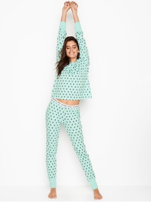 Піжама Victoria's Secret Mint Thermal Long PJ Set