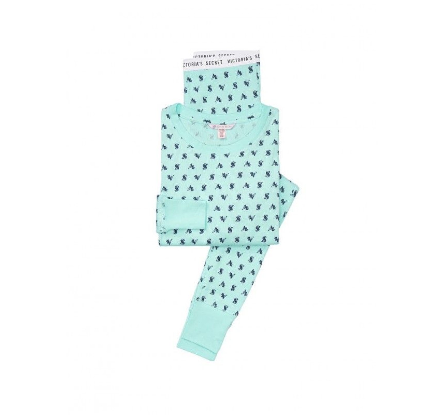 Пижама Victoria’s Secret Mint Thermal Long PJ Set