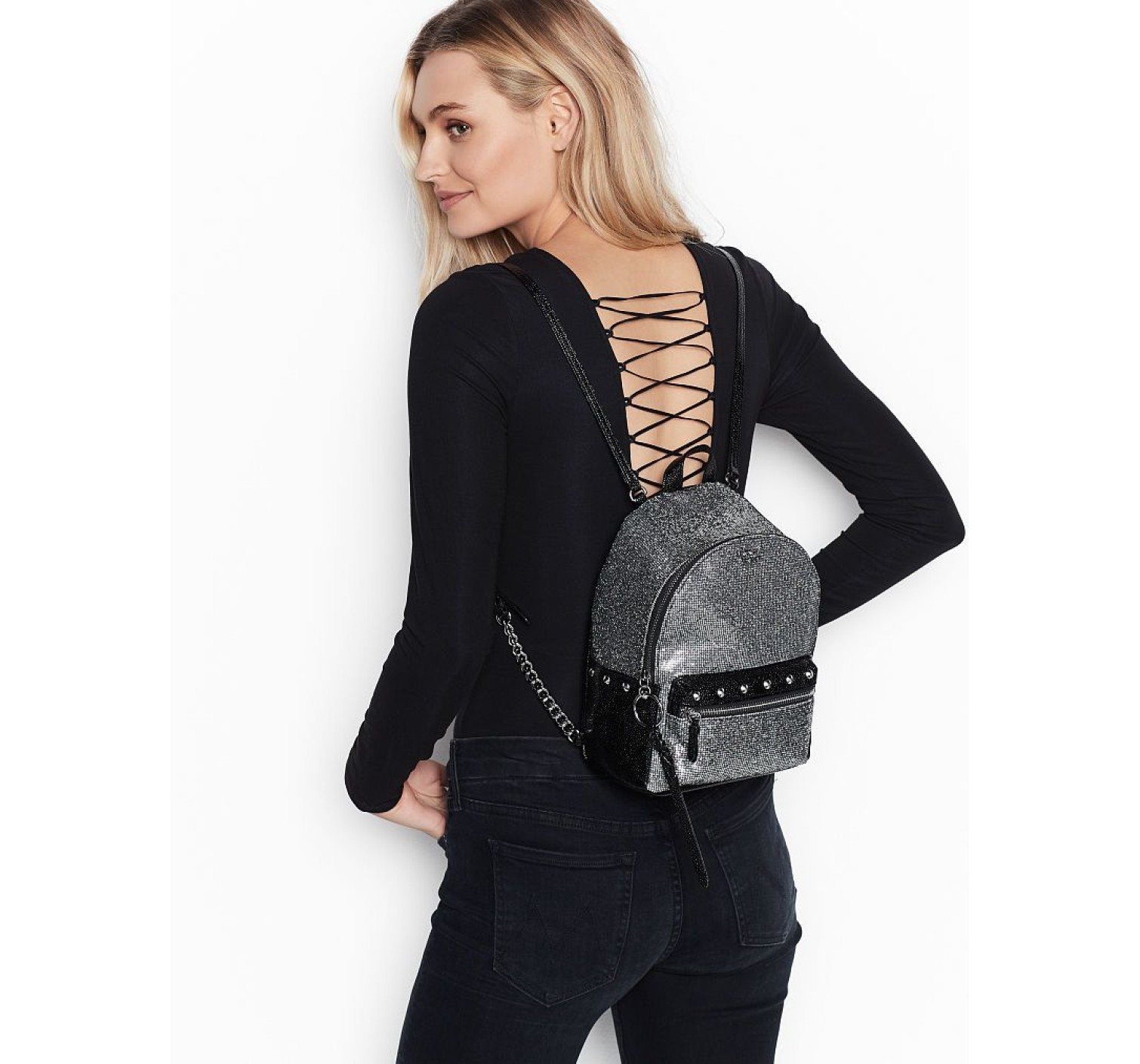 РЮКЗАК ВИКТОРИЯ СИКРЕТ - SPARKLE SMALL CITY BACKPACK