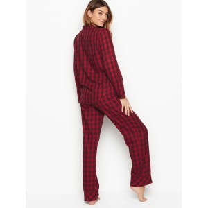 Фланелева піжама Victoria's Secret The Flannel PJ Set Red Shadow Plaid