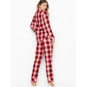 Фланелевая пижама Victoria’s Secret Red Checked Plaid The Flannel PJ