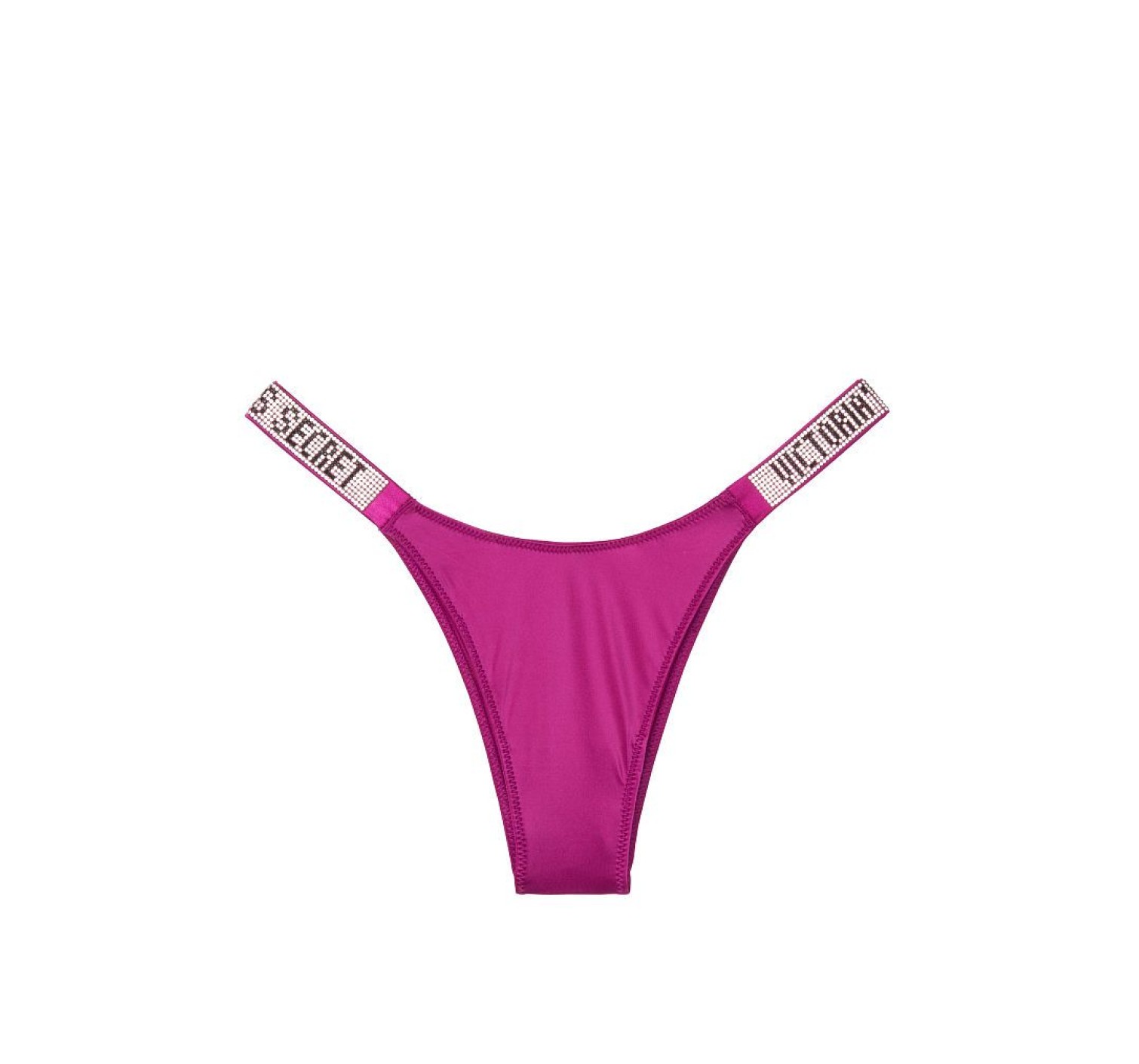 Трусики Victoria’s Secret Very Sexy Crystal Logo Shine Strap Brazilian Panty BERRY DIVA