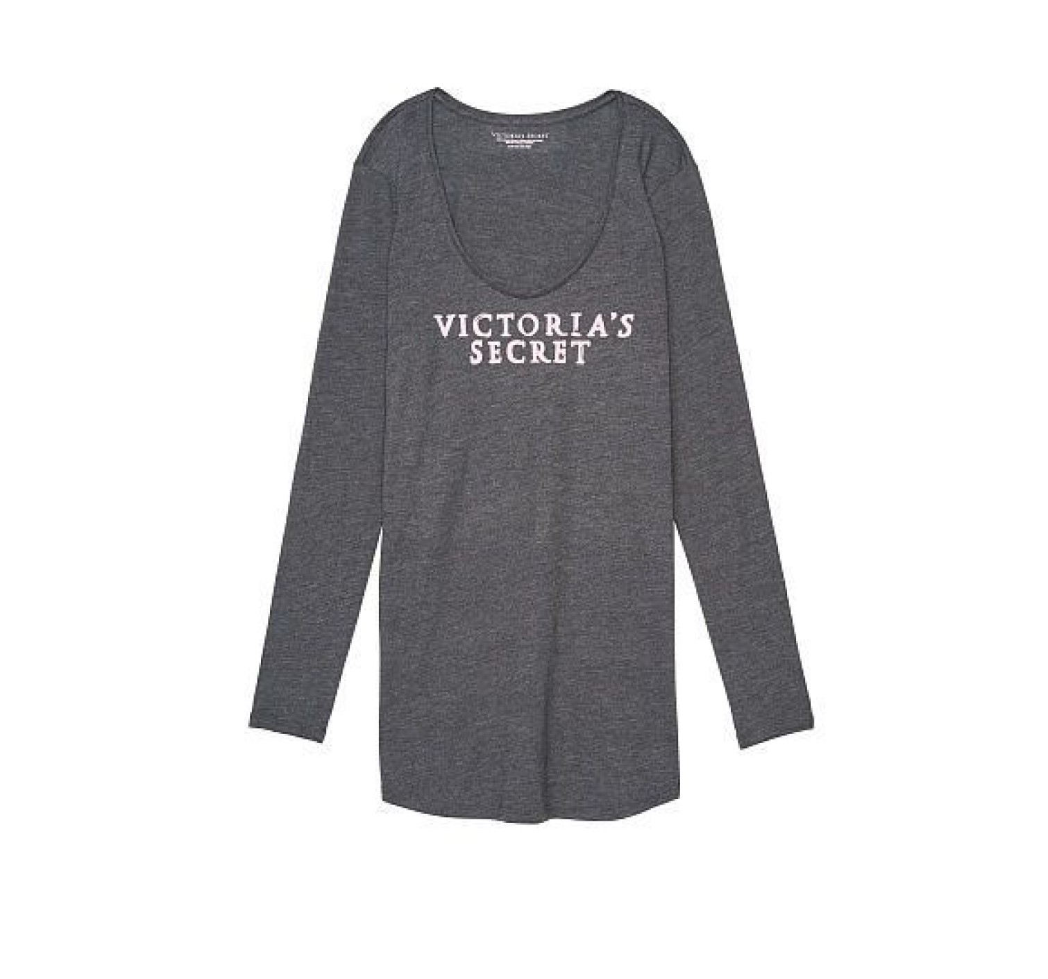 Ночная рубашка Victoria’s Secret SCOOPNECK BLACK Long Sleeve