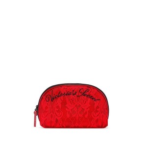 СРЕДНЯЯ КОСМЕТИЧКА АЖУРНАЯ C ЛОГО VICTORIA'S SECRET