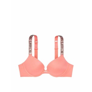 БЮСТГАЛЬТЕР LUX BRA EMBELLISHED STRAP - NEON NECTAR - PUSH-UP VICTORIA'S SECRET - 32C(р)
