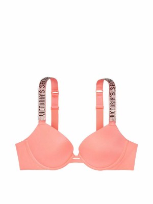 БЮСТГАЛЬТЕР LUX BRA EMBELLISHED STRAP - NEON NECTAR - PUSH-UP VICTORIA'S SECRET - 32C(р)