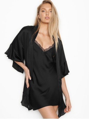 Халат Victoria’s Secret Satin Black
