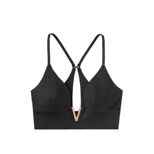 БЮСТГАЛЬТЕР BRA - PLUNGE BRALETTE BLACK -  VICTORIA'S SECRET 
