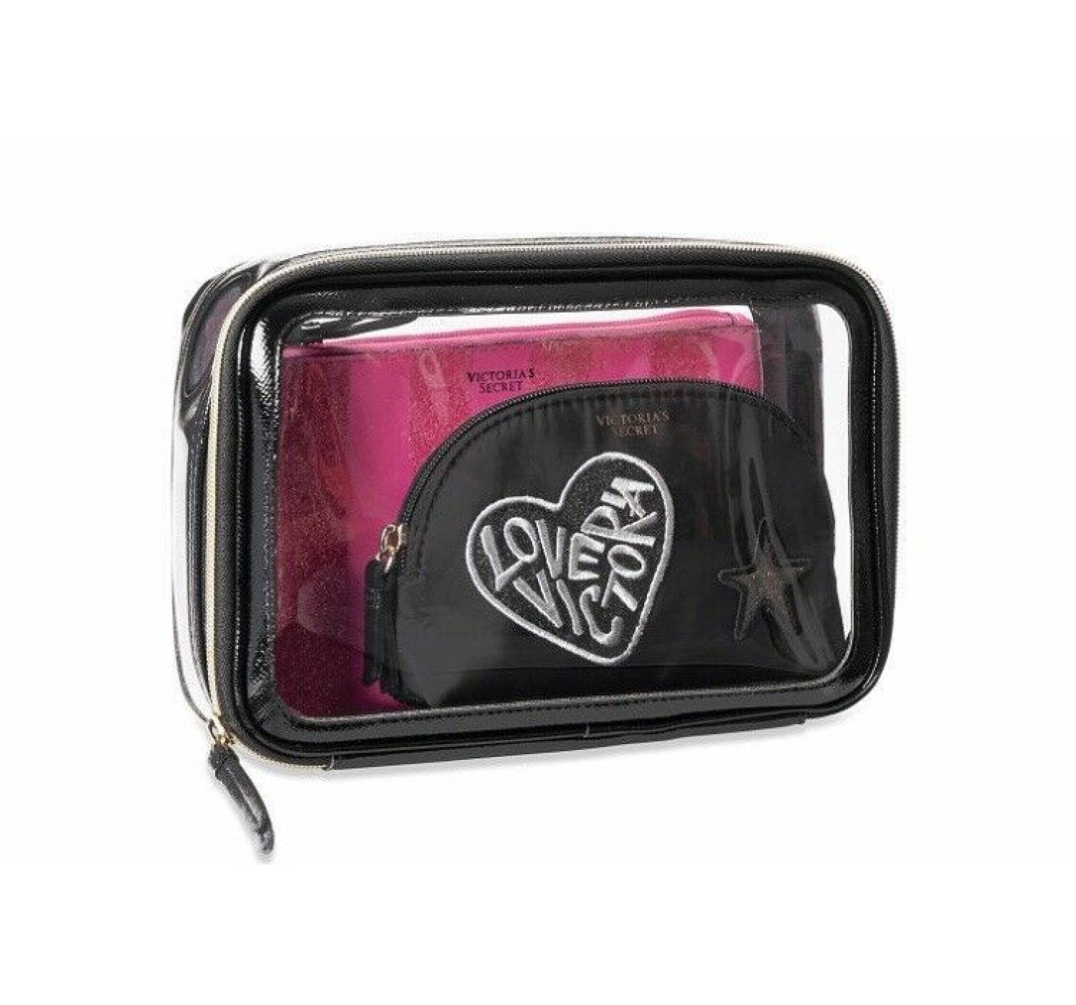 3 в 1 косметичка Victoria’s Secret VS Patch Backstage Nested Trio