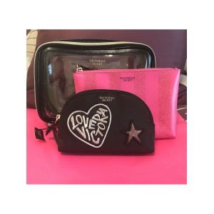 3 в 1 косметичка Victoria’s Secret VS Patch Backstage Nested Trio