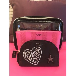 3 в 1 косметичка Victoria’s Secret VS Patch Backstage Nested Trio