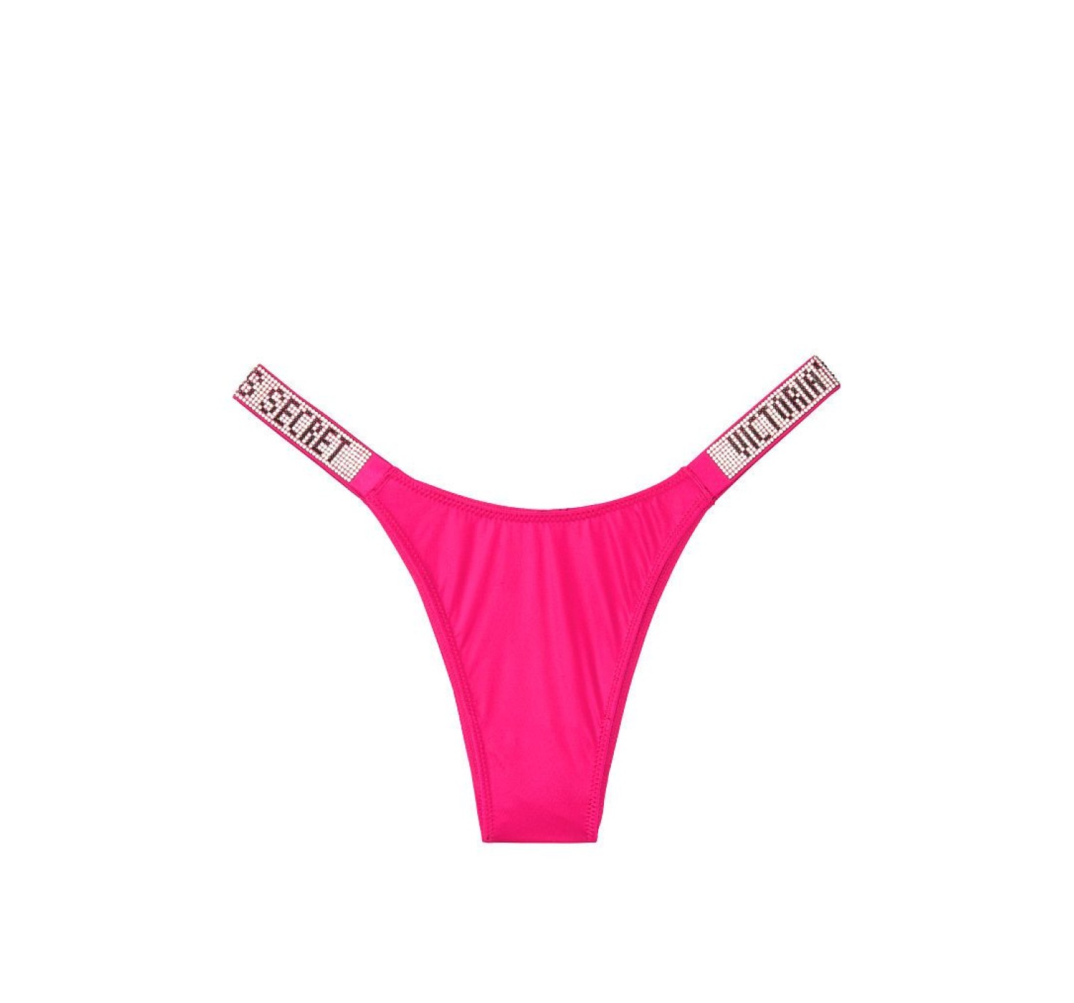 Трусики Victoria’s Secret Very Sexy Crystal Logo Shine Strap Brazilian panty ULTIMATE PINK