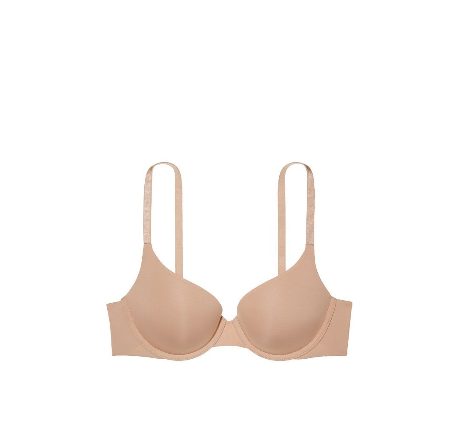 Бежевый бюстгальтер Victoria’s Secret Push-up T-SHIRT Bra ALMOST NUDE