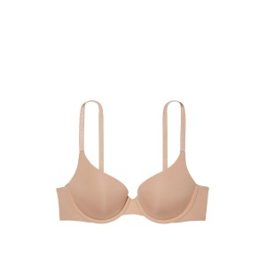 Бежевый бюстгальтер Victoria’s Secret Push-up T-SHIRT Bra ALMOST NUDE
