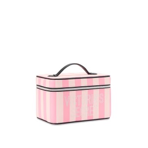 БЬЮТИ КЕЙС VICTORIA'S SECRET Signature Stripe Runway Vanity Case