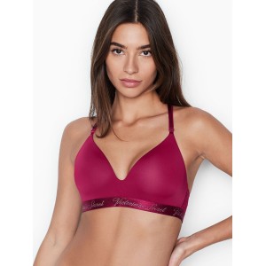 Бюстгальтер Victoria’s Secret Logo Bra Lightly Lined Wireless Razzleberry