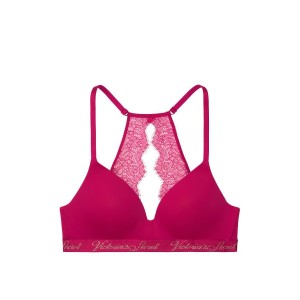 Бюстгальтер Victoria’s Secret Logo Bra Lightly Lined Wireless Razzleberry