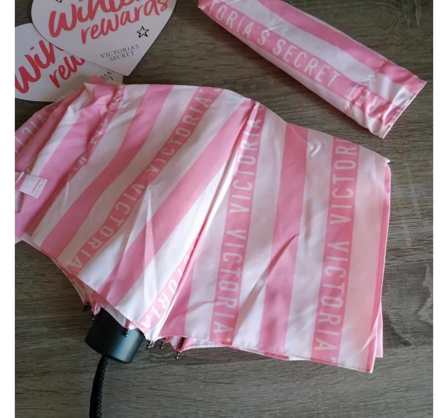 ЗОНТИК PINK STRIPES Victoria’s Secret