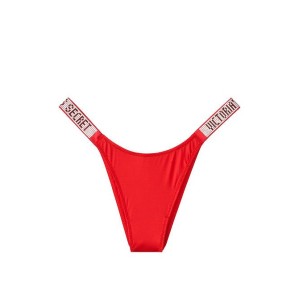 Трусики Victoria's Secret Sexy Crystal Logo Shine Strap Brazilian panty Lipstick