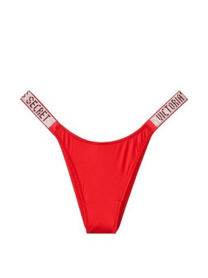 Трусики Victoria’s Secret Very Sexy Crystal Logo Shine Strap Brazilian panty Lipstick